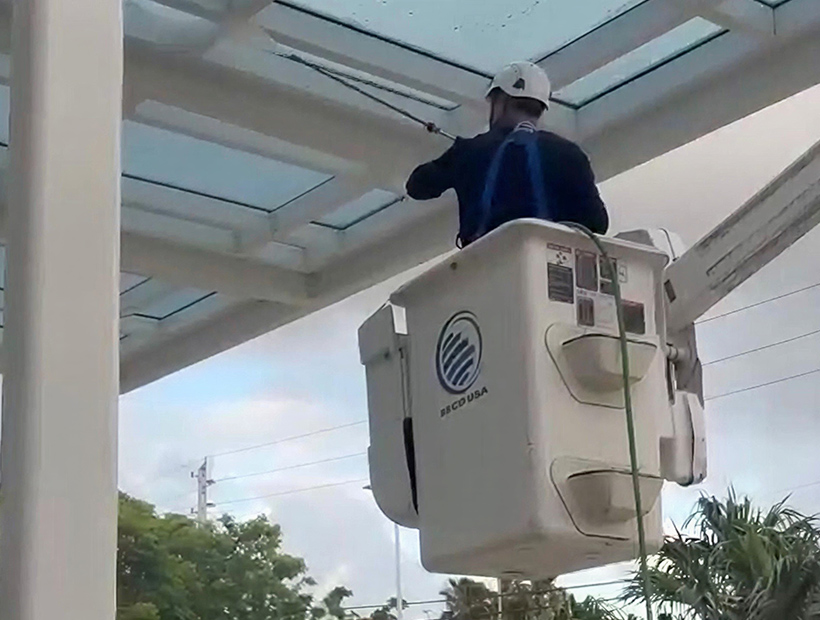Techo en canasta
